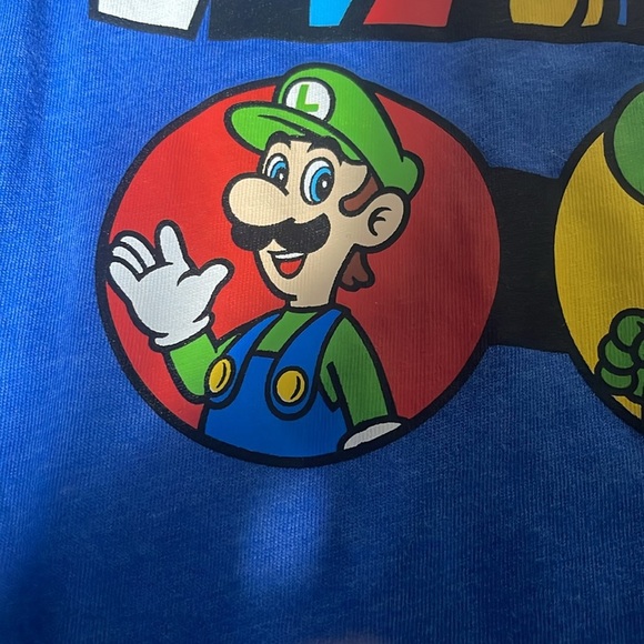 Nintendo Super Mario Blue T-Shirt authentic and hard to find - Picture 13 of 15